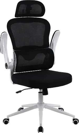 Офісне крісло GT Racer B-5880 White/Black - фото 2