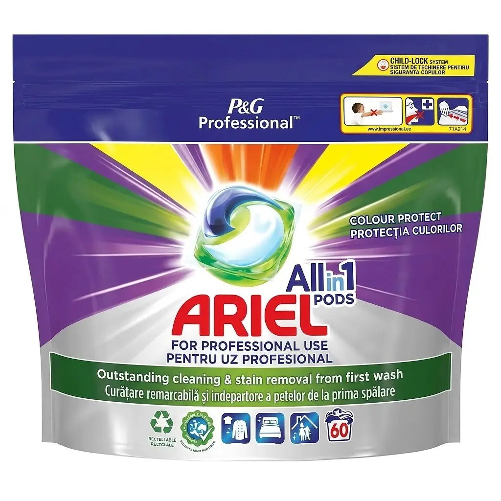 Капсули для прання Ariel Color All-in-1 для кольорової білизни 60 шт.