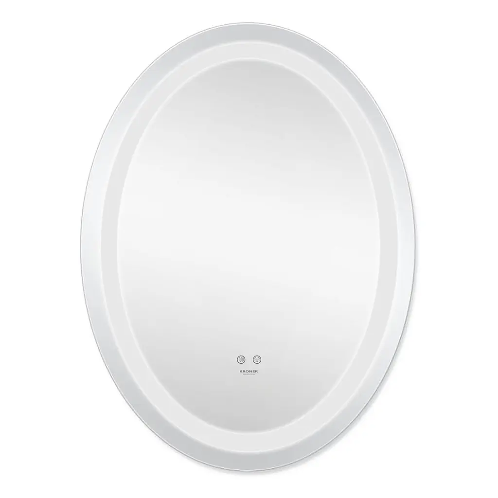 Дзеркало Kroner KRP Spiegel VO1 - 5070 з LED-підсвічуванням та антизапітнінням CV030040, Білий - фото 4