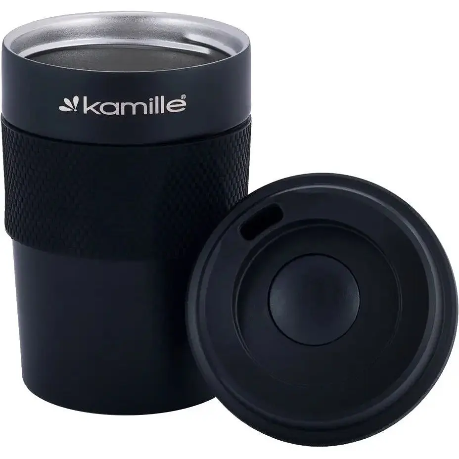 Термокухоль Kamille 360 мл чорний (KM-2049) - фото 3