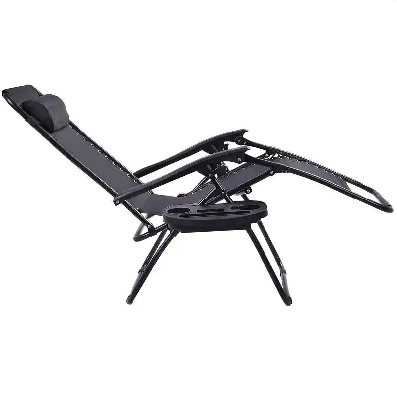 Шезлонг Garden Line Relax до 130 кг Black - фото 2