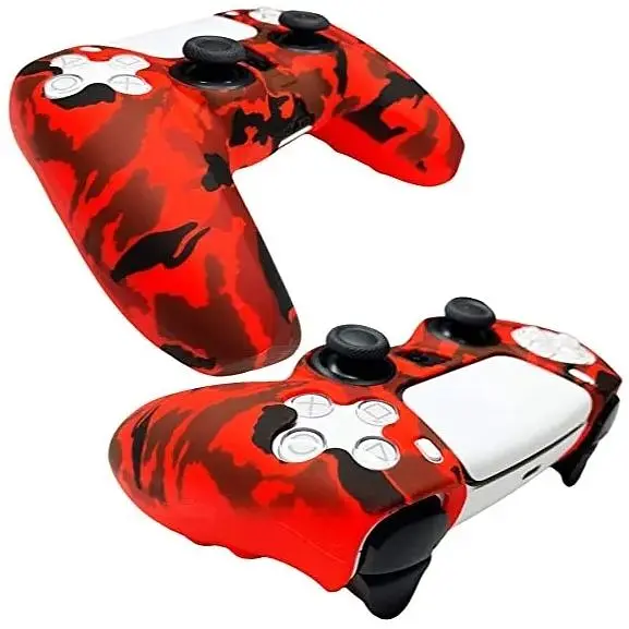 Чехол на геймпад Silicone Case для Sony DualSense Red Camouflage [67496] - фото 3