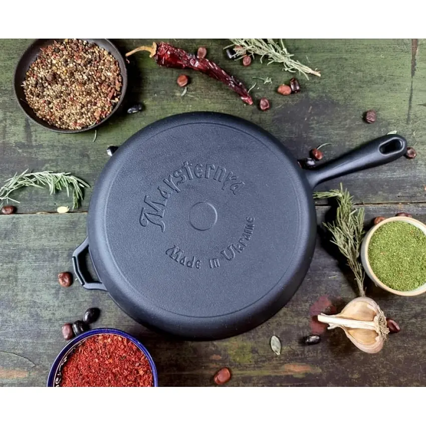 Сковорода Наша мастерская чугунная литая 22х4 см (Т2012) - фото 3