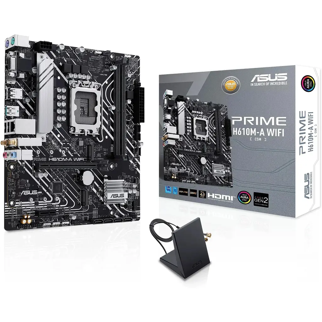 Материнська плата Asus Prime H610M-A WIFI s1700 H610 2xDDR5 M.2 HDMI D-Sub DP Wi-Fi BT mATX - фото 8