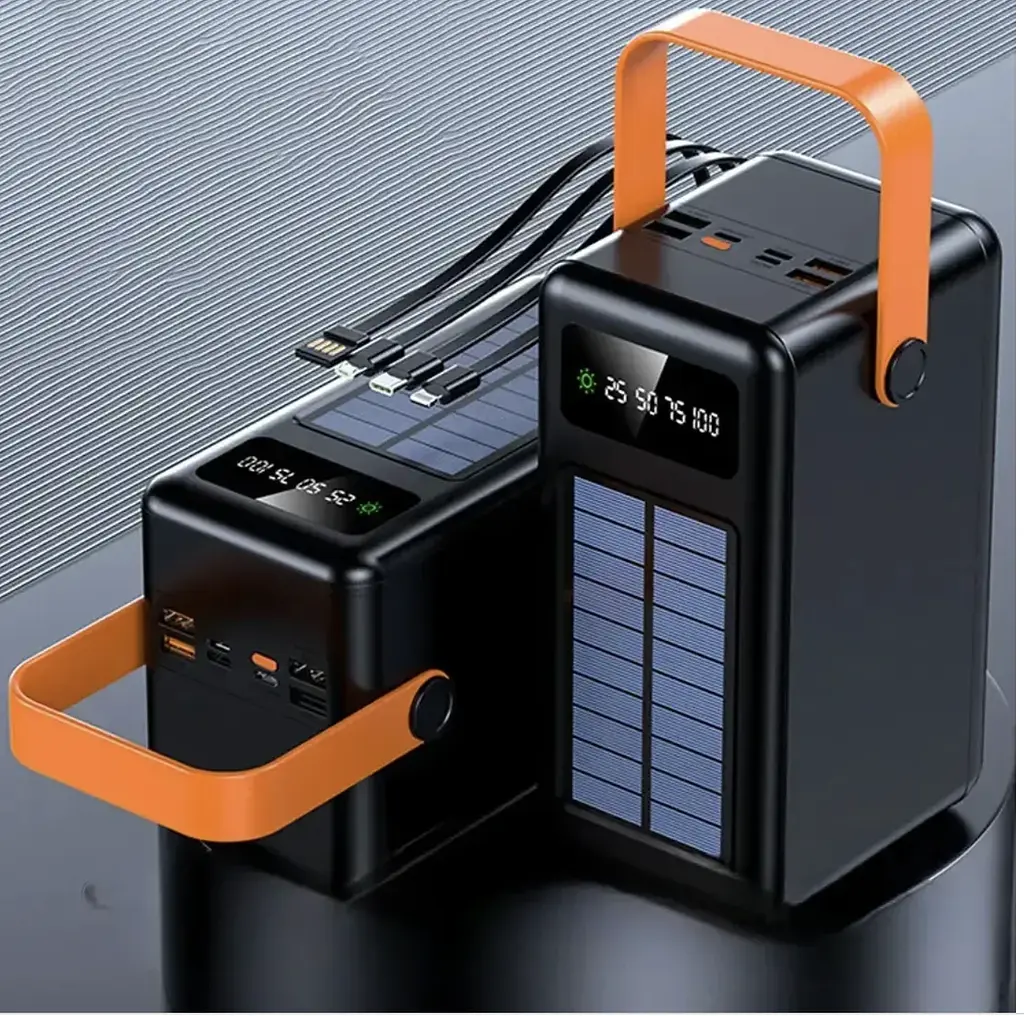 Power Bank YM-641 CX 180000 mAh з ліхтариком ∙ Повербанк YM-641 CX на сонячній батареї з дисплеєм - фото 3