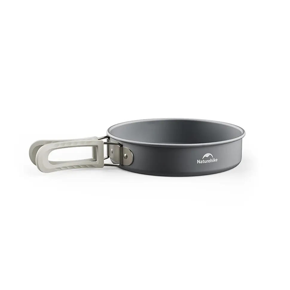 Сковорідка зі складаною ручкою Naturehike CNK2450CF010, 17,5 см, алюміній - фото 2