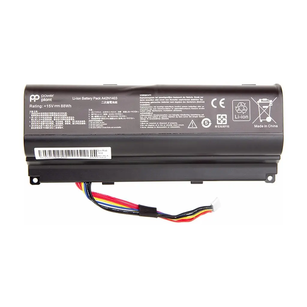 Акумулятор до ноутбука ASUS ROG G751 (A42N1403) 15V 88Wh PowerPlant (NB430970)