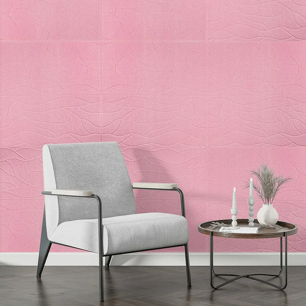 Панель 3D Sticker Wall Pink 700 x 700 x 6мм D SW-00001950 - фото 5