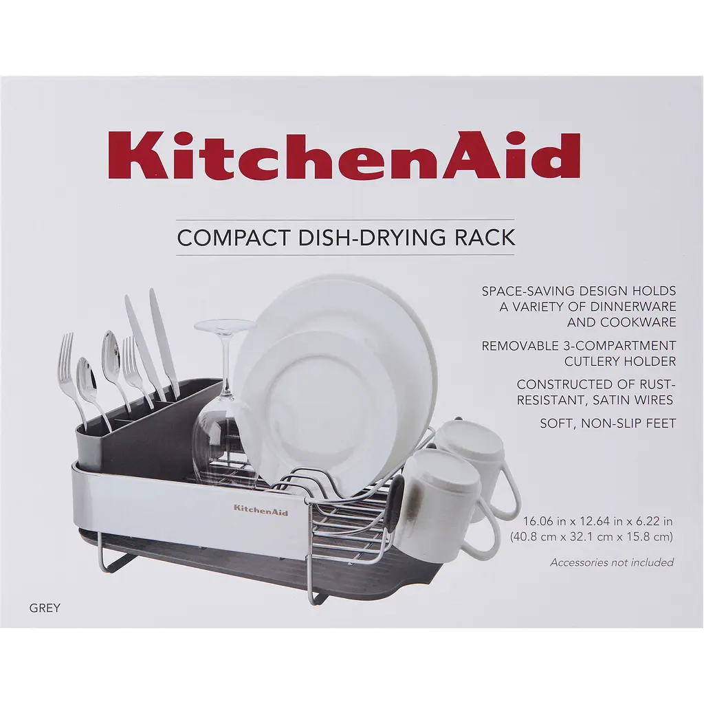 Подставка для сушки посуды KitchenAid Sinkware серая (KEG895BXCGA) - фото 3