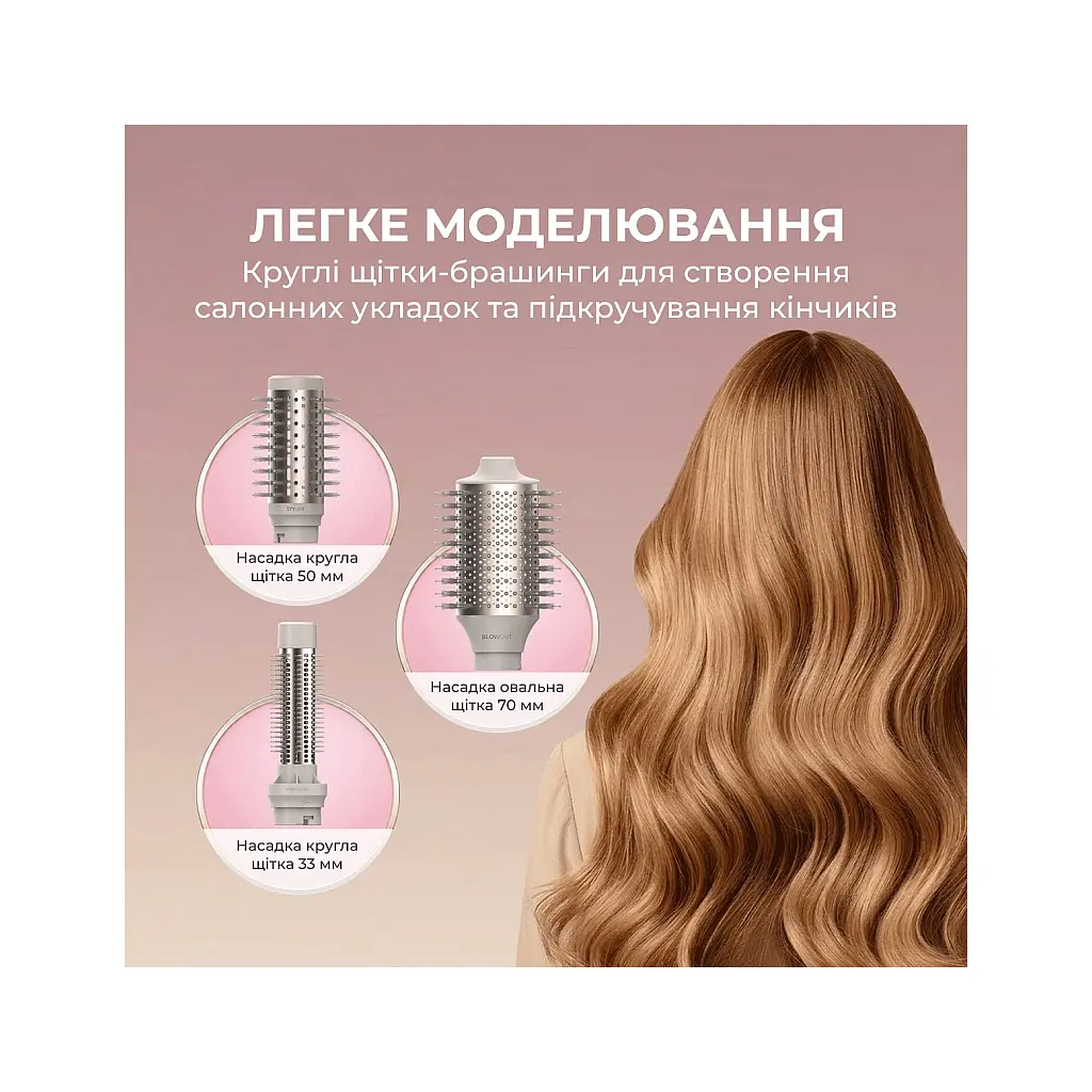 Стайлер Cecotec AirGlam 14in1 Flex Champagne (A01_EU01_114727) - фото 4