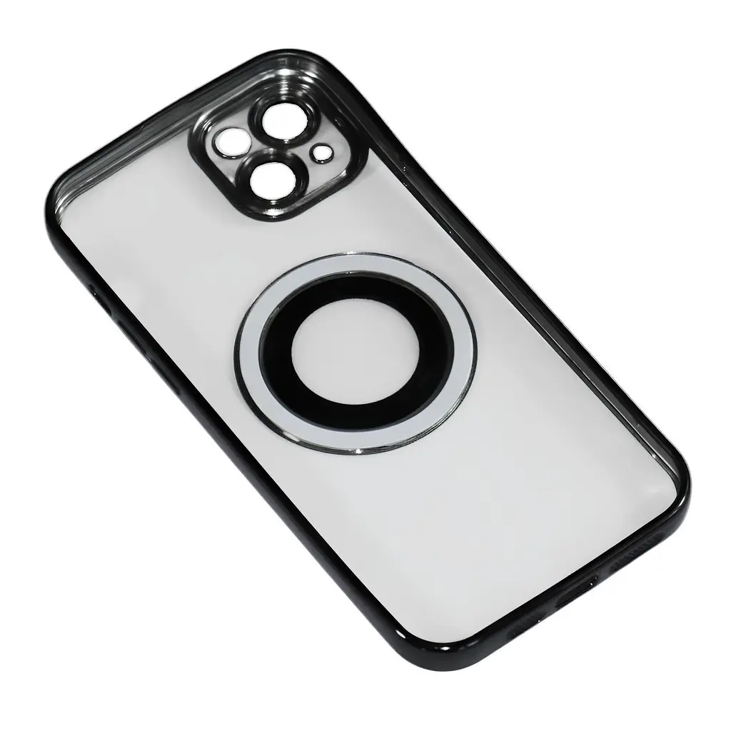 Магнитный чехол XON PhoneCase Magnetic для iPhone 14 Plus (PCMC1114200B 7904) Черный/Прозрачный - фото 2
