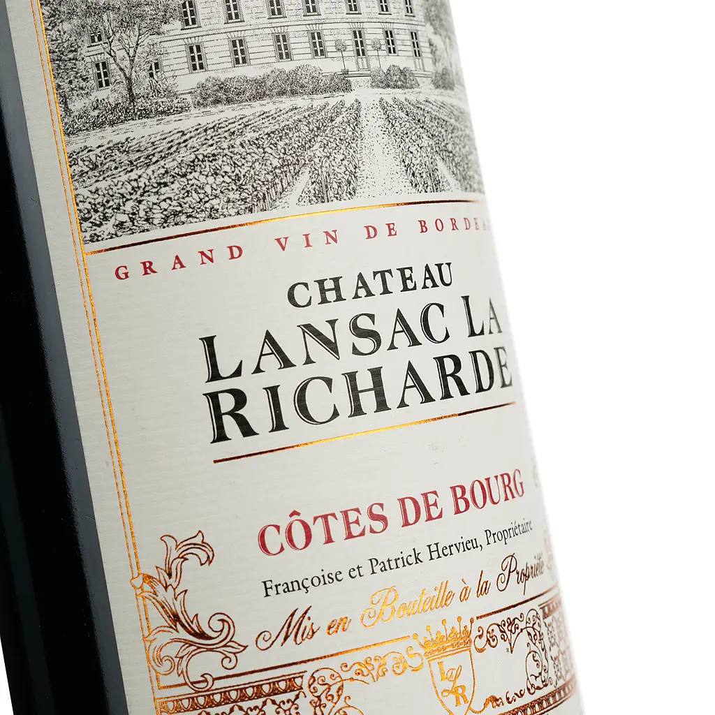 Вино Chateau Lansac La Richard Cotes De Bourg AOP, красное, сухое, 0,75 л - фото 5