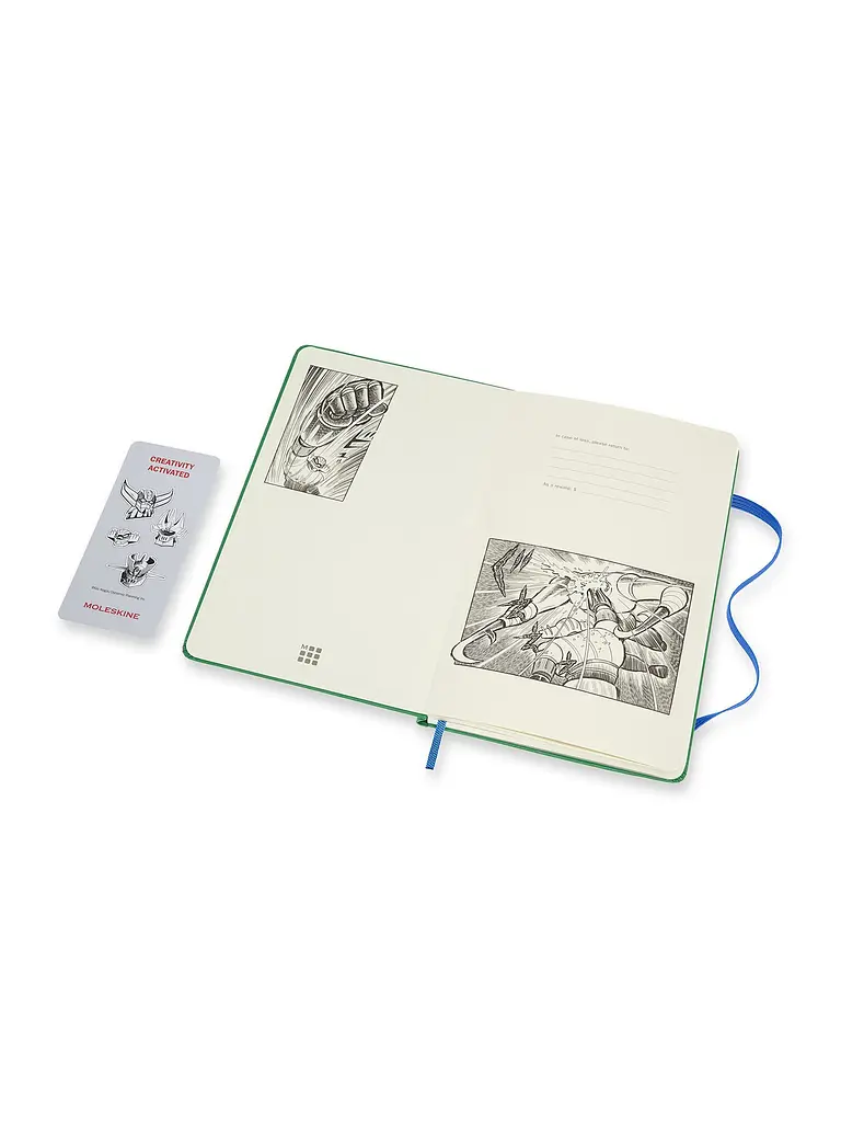 Записник Moleskine Go Nagai Super Robot середній, Нелінований Зелений (LEGNQP062C) - фото 3