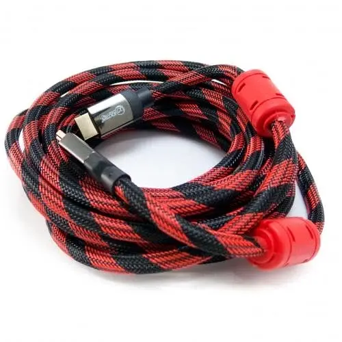 Кабель HDMI (M) - HDMI (M), 5 м, Black/Red Extradigital teh0020759