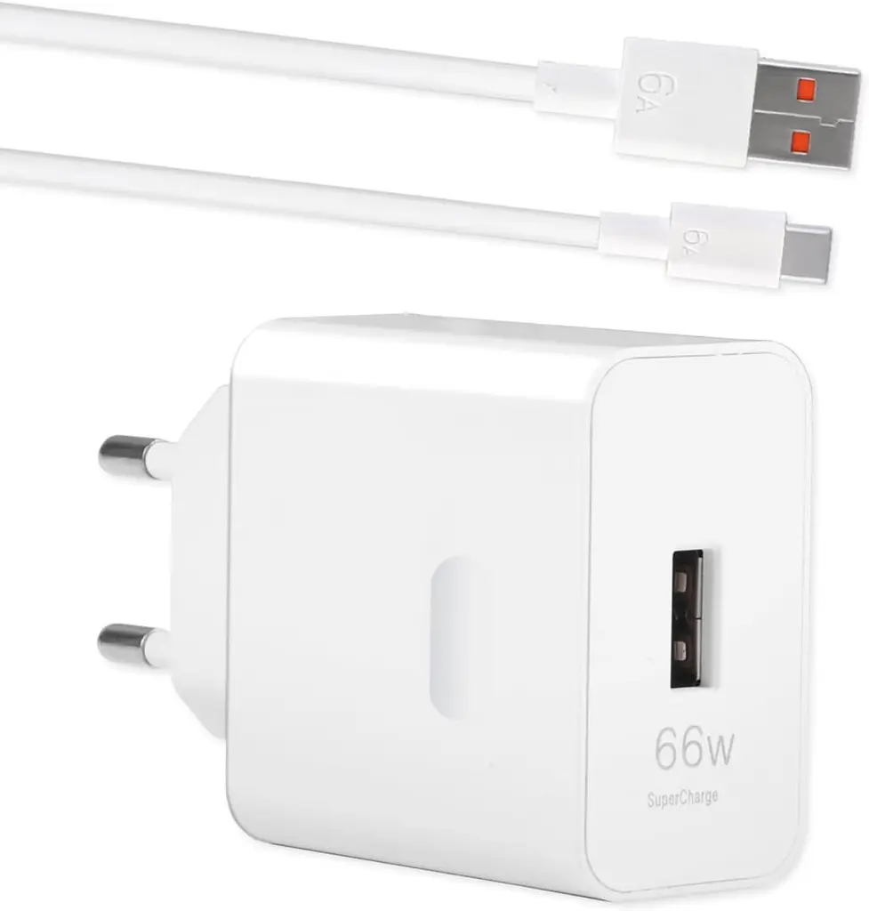 Зарядний пристрій GBULTR 66W SuperCharge для Huawei та Honor, USB-C 6A з кабелем 1 м