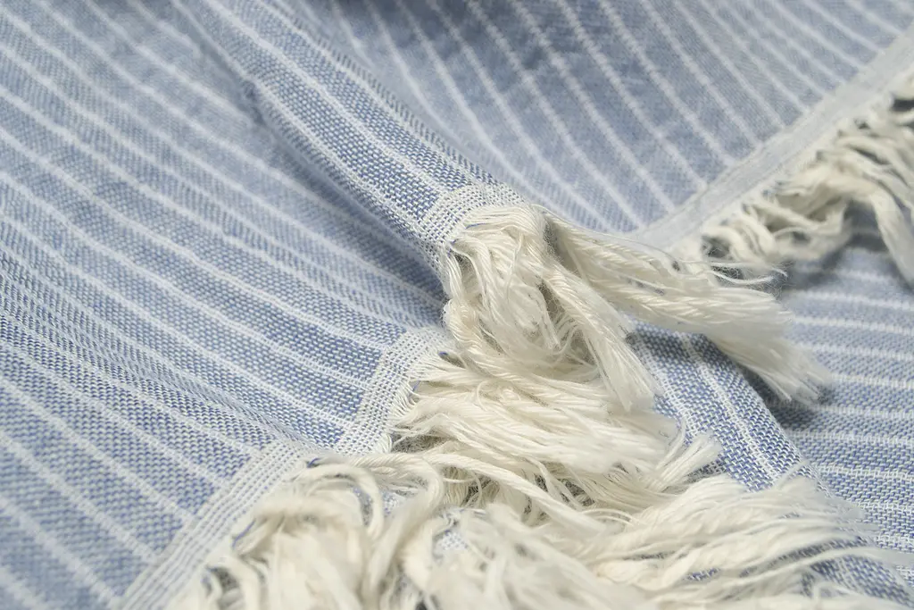 Покрывало Lotus Home - Premium Stripe синий 190x225 - фото 5