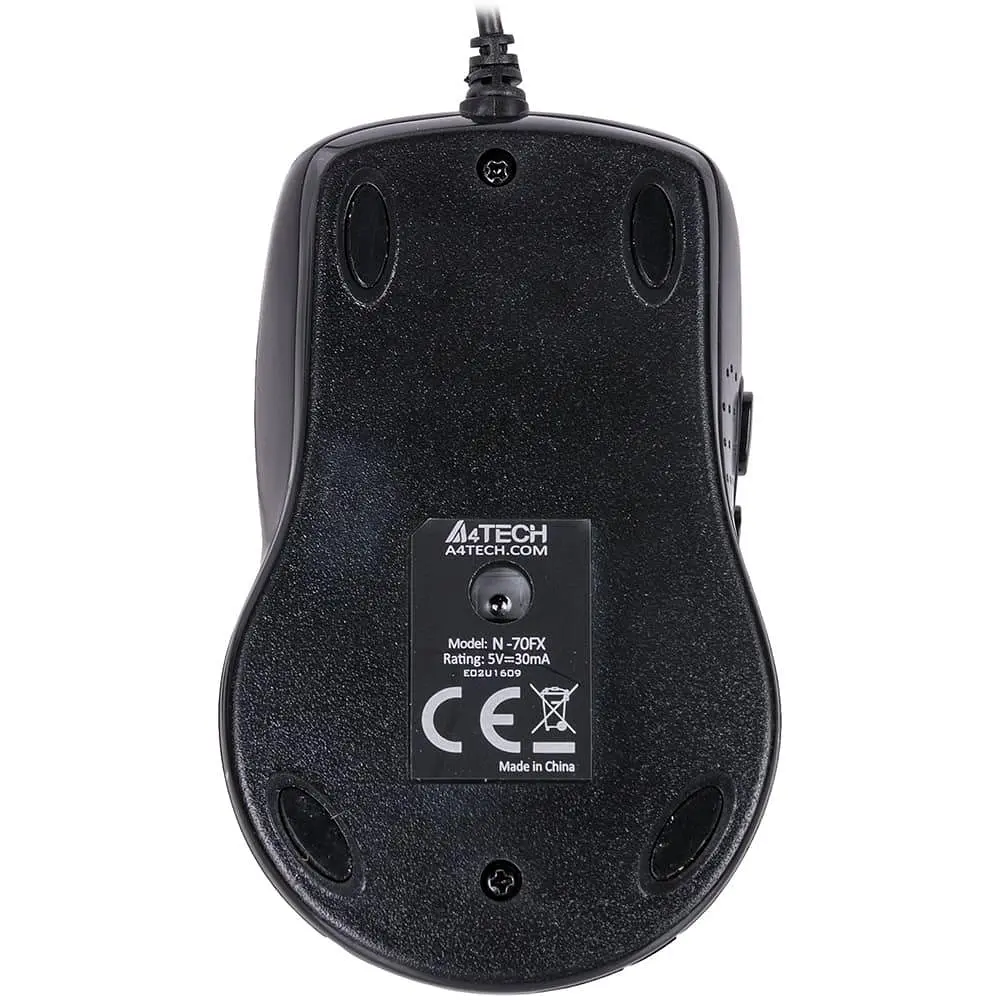 Миша A4Tech N-70FX-1 USB Black (N-70FX-1 (Black)) - фото 2