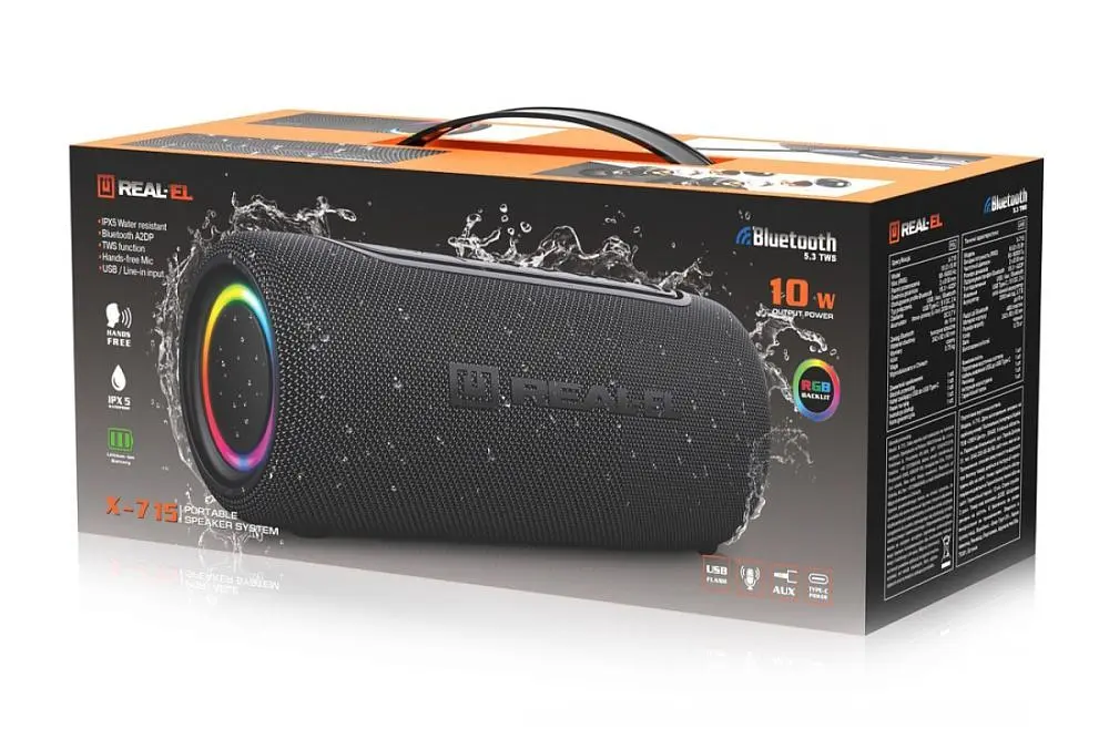 Акустична система REAL-EL X-715 Black (EL121600027) - фото 6