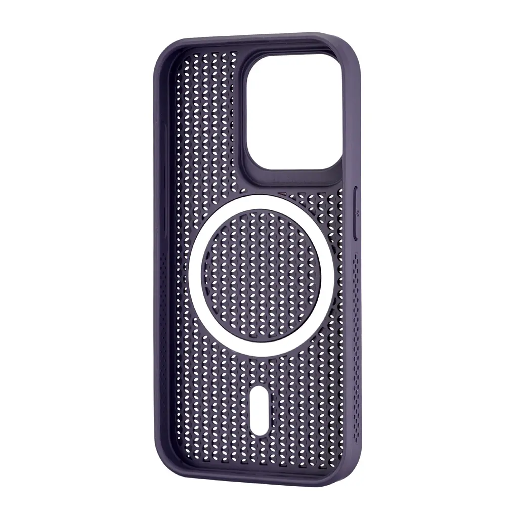 Чохол Silicone Cooling Сase with MagSafe iPhone 15 Pro Purple - фото 3