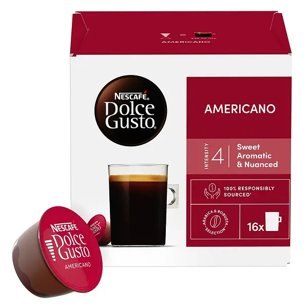 Уцінка. Кава в капсулах Nescafe Dolce Gusto Americano 16 шт. 136 г - фото 2
