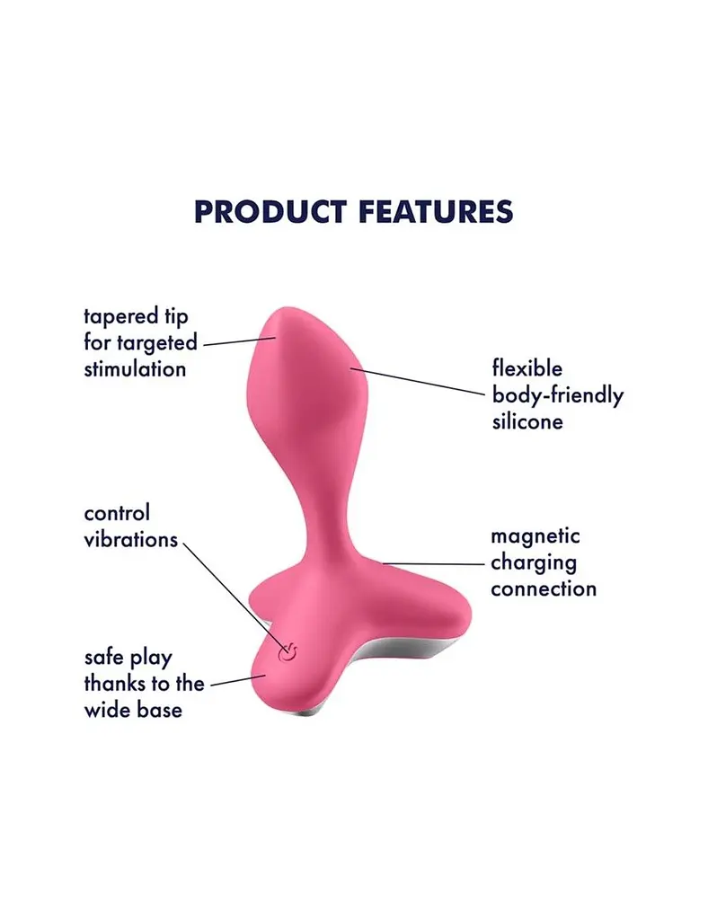 Анальний затор із вібрацією Satisfyer Game Changer Pink Satisfyer IG006789; SO6104 92431 - фото 3