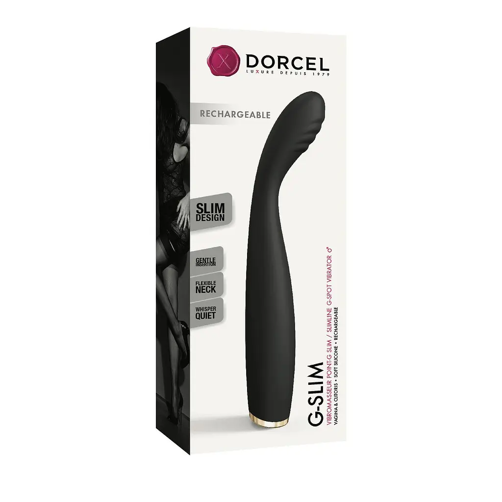Вібратор для точки G Dorcel Marc G-SLIM 19.1 см чорний - фото 9