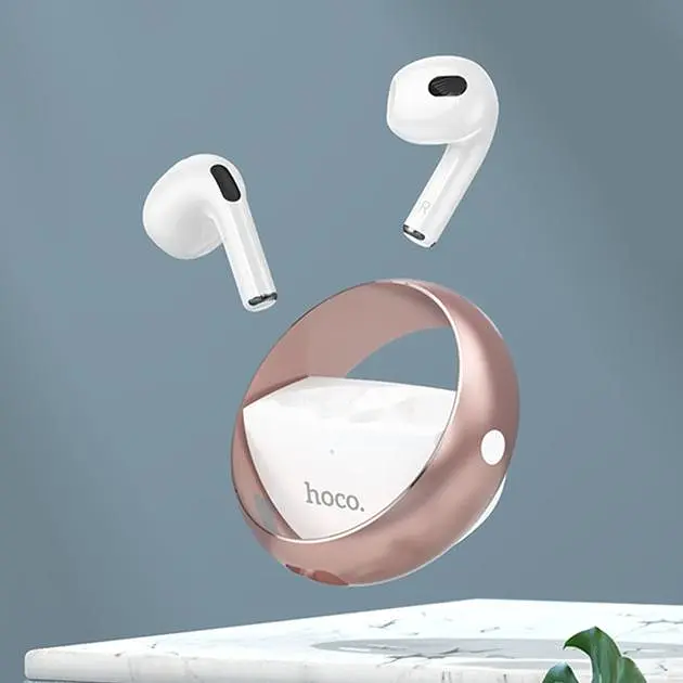 Беспроводные TWS наушники Hoco EW23 вкладыши rose gold - фото 4