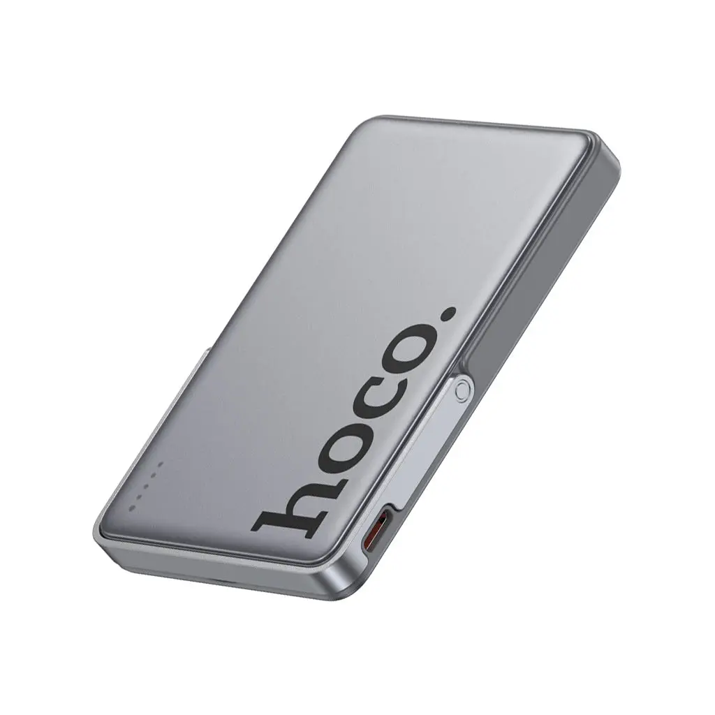 Батарея універсальна HOCO 5000mAh Sunlight PD/20W Magnetic Metal Grey (Q36 / 714986) - фото 6