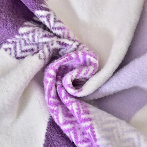 Плед-покривало Ideia Kassandra бавовняний 220х200 см ліловий з бежевим (8000035178 ліла/беж) - фото 2