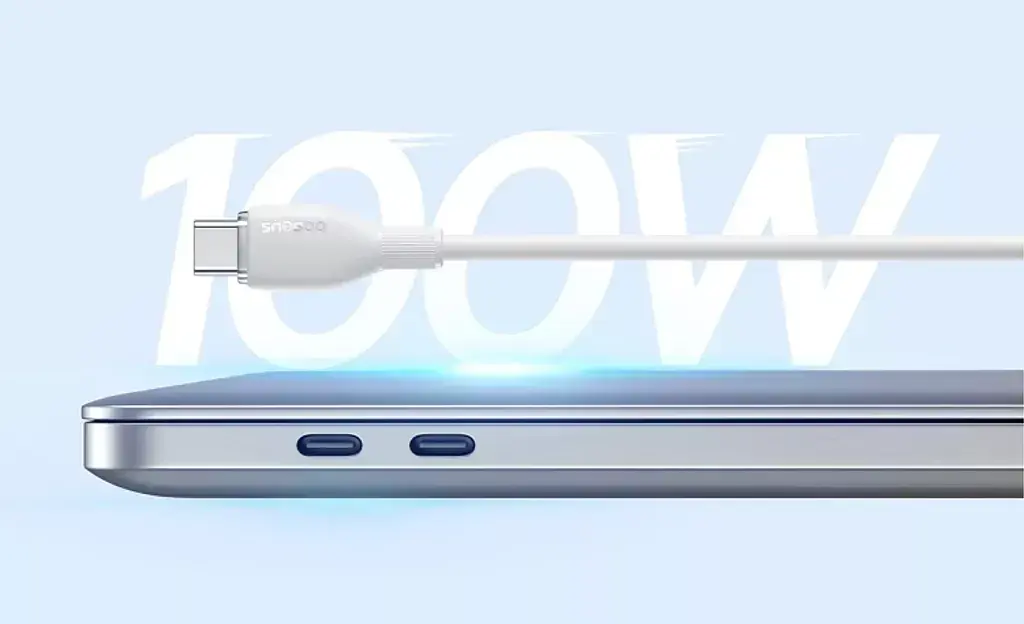 Кабель Baseus Pudding Series Fast Charging Cable Type-C to Type-C 100W 1.2m P10355702221-00 White - фото 4