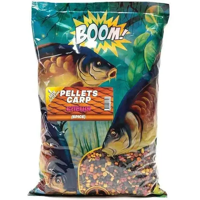 Принада в гранулах Pellets BOOM Спеція 4-22мм 1кг Спод Мікс