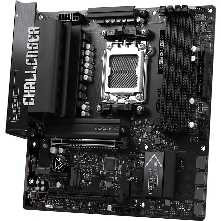 Материнская плата ASRock B850M CHALLENGER (B850M CHALLENGER) (Socket AM5, AMD B850, Micro-ATX) - фото 3