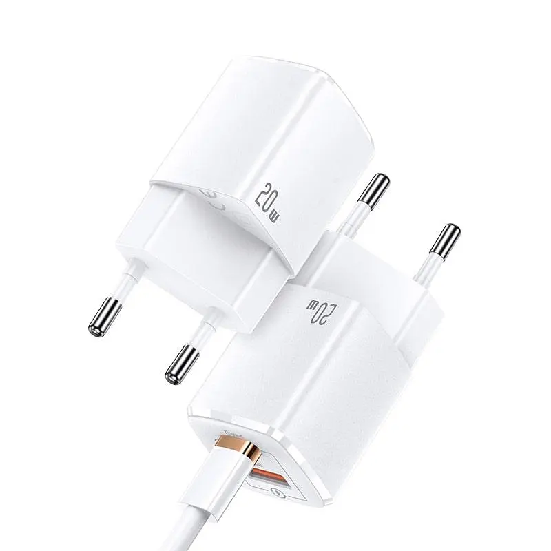Блок быстрой зарядки USAMS T37 Super Si Fast Charger US-CC128 Адаптер сетевой - фото 4
