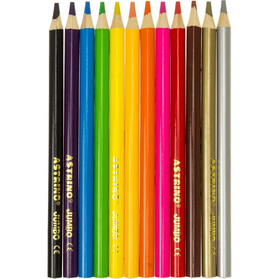 Олівці кольорові Школярик Джамбо Unicorn з точилкою 12 кольорів (312221007-UA) - фото 2