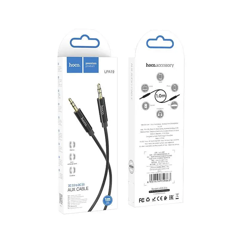 Кабель Hoco AUX audio Cable UPA19 1 м - фото 3