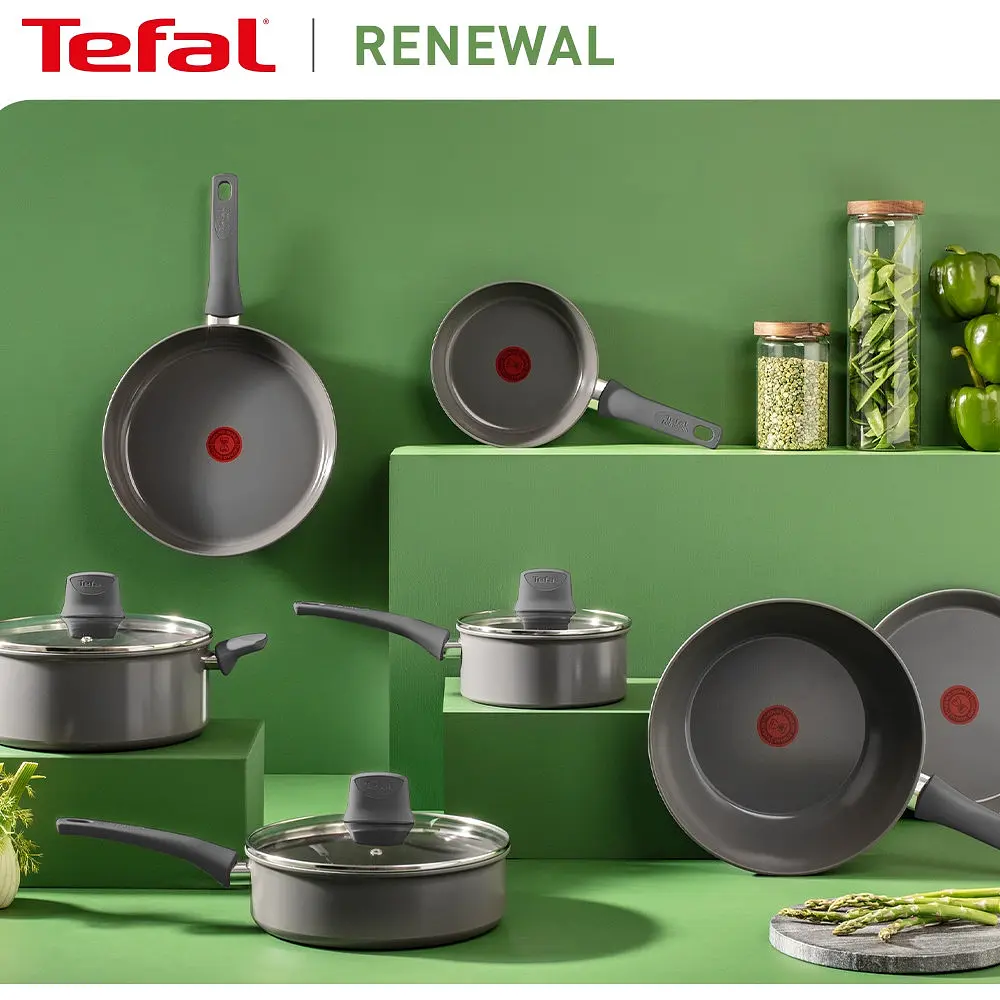 Сковорода Tefal Renew 26 см + контейнер Tefal Master Seal Eco  0.8 л (C4250543) - фото 7