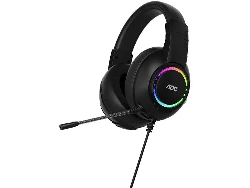 Навушники з мікрофоном AOC ACG2510BK RGB Black - фото 3