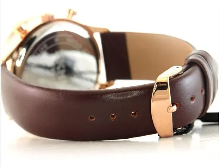 Чоловічий годинник Skmei 9117 Gold Brown класичні - фото 8