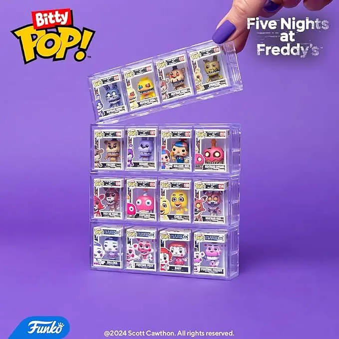 Набір фігурок Bitty Pop 5 ночей с Фредді Фредді пак Five Nights at Freddy's Freddy 4 Pack 3 см F FNF 4P1 - фото 3