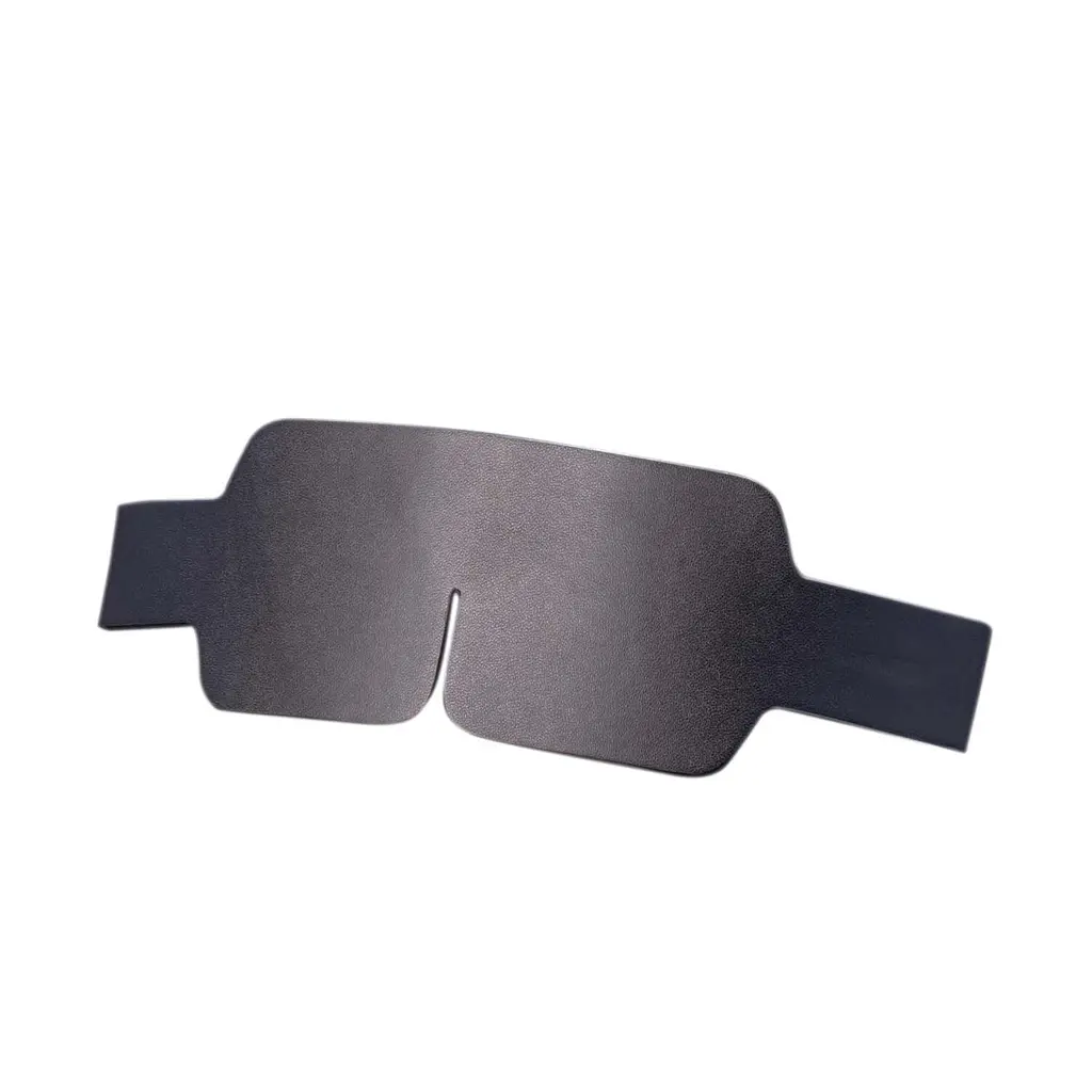 Маска на очі LOCKINK Blindfold Kit, чорна, натуральна шкіра, регульований обсяг - фото 5