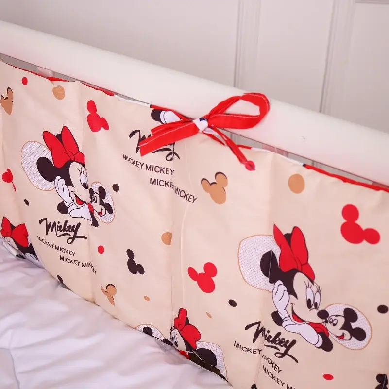 Сплошной бортик в кроватку MirSon Kids Time 20-0027 Mine mouse 30х80 см (2200009664144) - фото 2