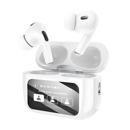 Навушники бездротові HOCO EW72 Soar true wireless ANC NoiseReduction/TouchScreen/5.4 білий