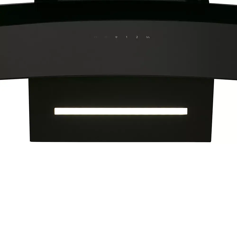 Витяжка декоративна похила Perfelli DNS 6363 B 750 BL LED Strip - фото 4
