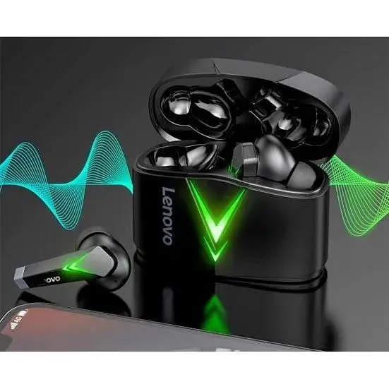 Наушники беспроводные Lenovo LP6 игровая гарнитура стерео в кейсе черная - фото 5