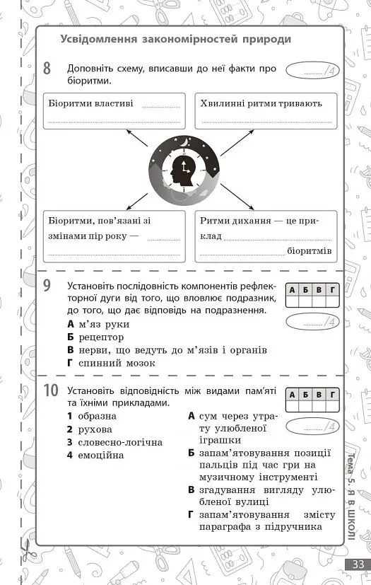 Довкілля. 6 клас. Поточне та підсумкове оцінювання за групами результатів + діагностувальна робота - К. В. Кот - фото 5