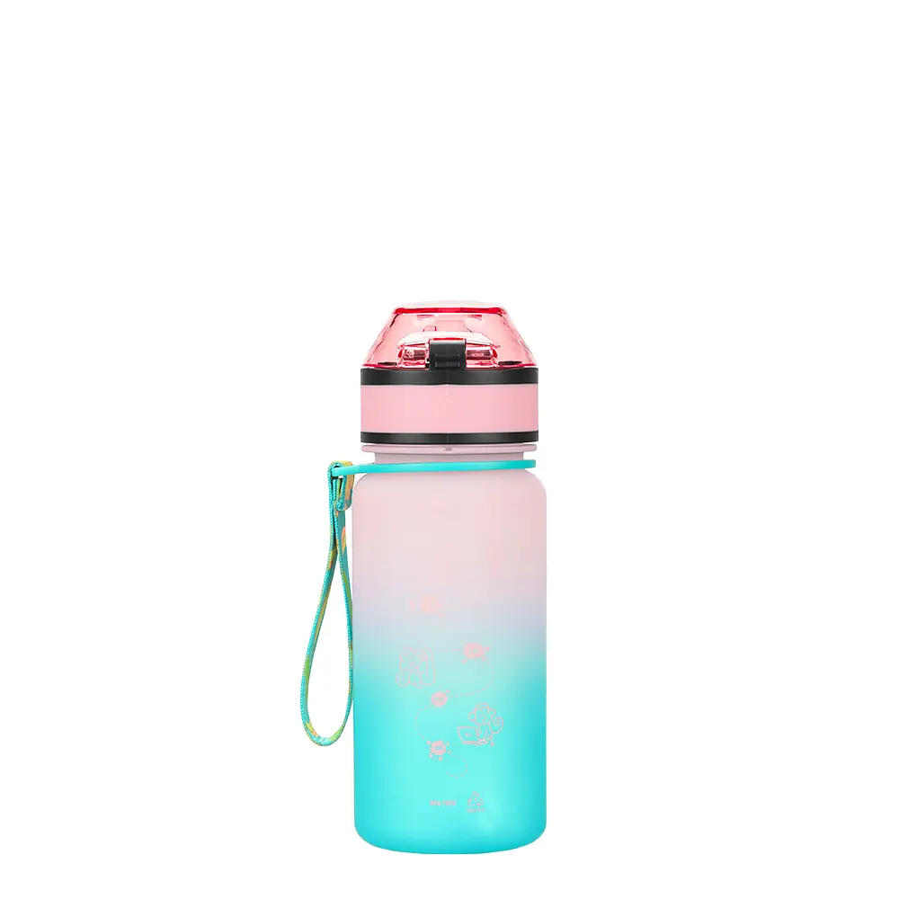 Дитяча пляшка для води UZspace LittleBig 350 мл рожево-блакитна (3020) - фото 3