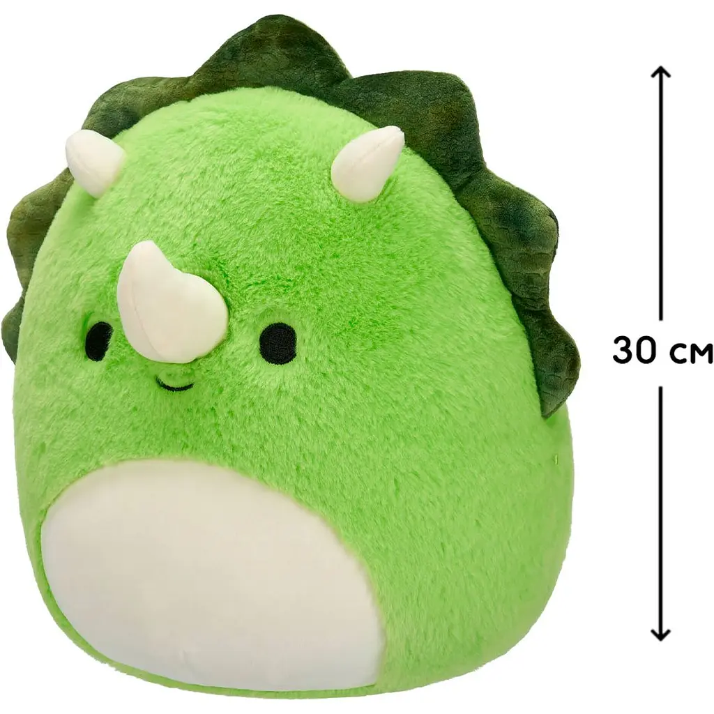 Мягкая игрушка Squishmallows Трицератопс Тристан 30 см зеленая (SQCR06764) - фото 7