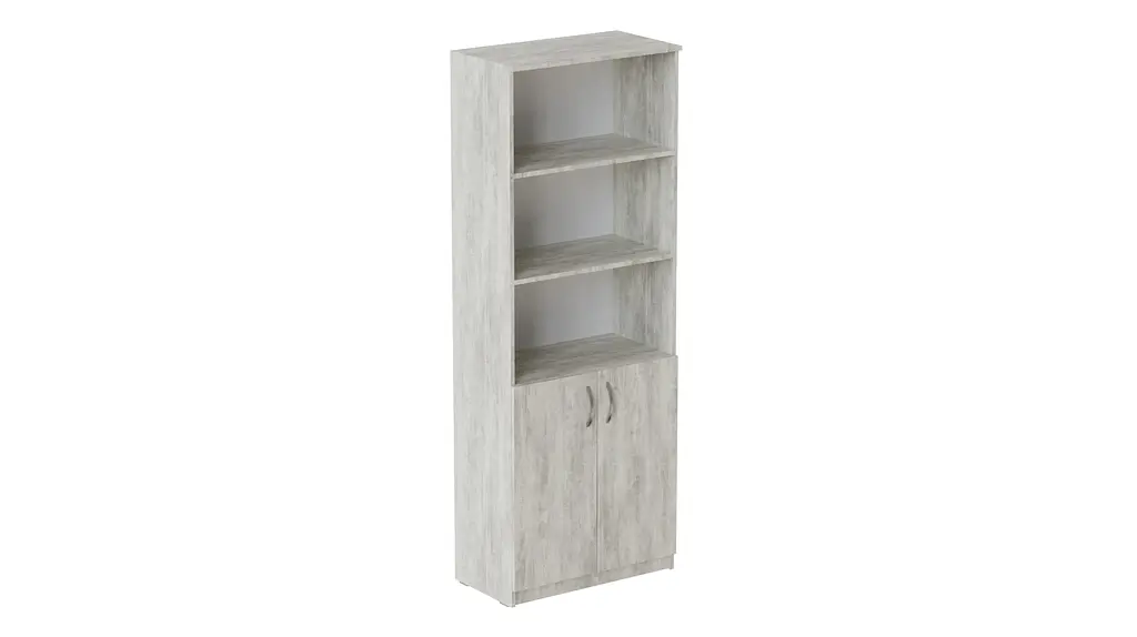 Шафа Анжело Ferrum-decor на 5 полиць з 2 дверима 1900x800x380 ДСП Бетон 16 мм (FRD-105066) - фото 2