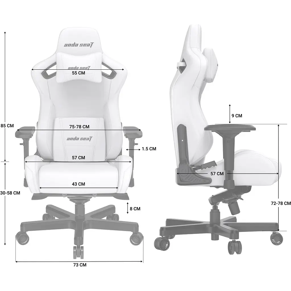 Геймерське крісло Anda Seat Kaiser 2 XL Black/Maroon (AD12XL-02-AB-PV/C-A05) [108623] - фото 11