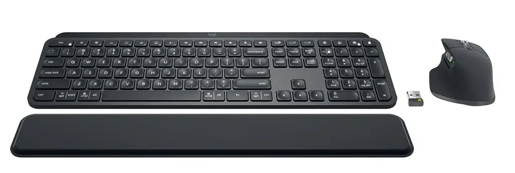 Комплект (Клавиатура и мышь) Logitech MX Keys Combo for Business Wireless Black (920-010933) - фото 2